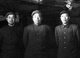 Korea: Three commanders of CPVA during the Korean War. From left to right: Chen Geng (1952), Peng Dehuai (1950–1952) and Deng Hua (1952–1953). Photograph taken at a military bunker in North Korea, 1953 or 1954